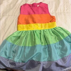 Colorful Rainbow Kids Formal Dress